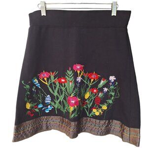 Desigual Embroidered Spring Flower Garden Skirt Size S